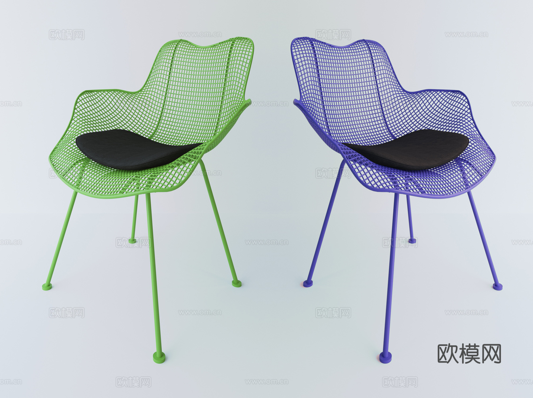 现代休闲椅子模型3d模型下载（渲染图2）