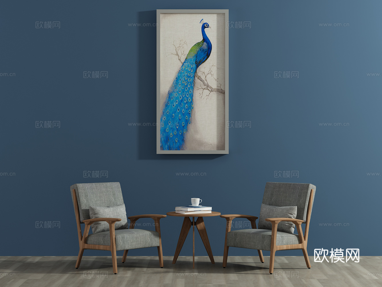 现代休闲椅 椅子 单椅3d模型下载（渲染图2）