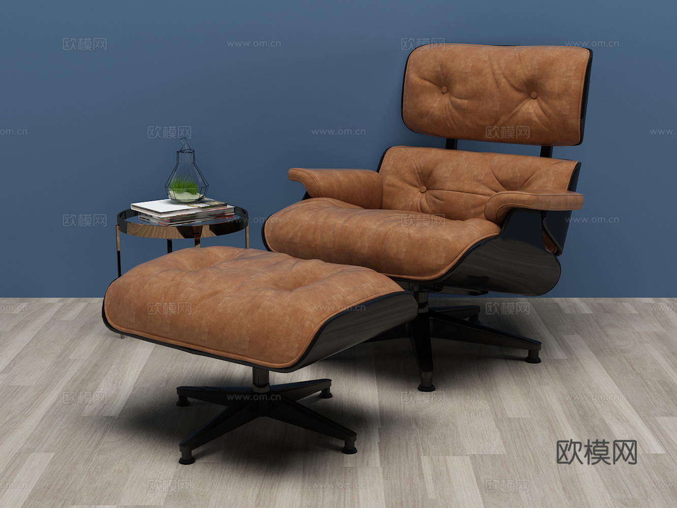 现代休闲椅 椅子 单椅3d模型下载（渲染图1）