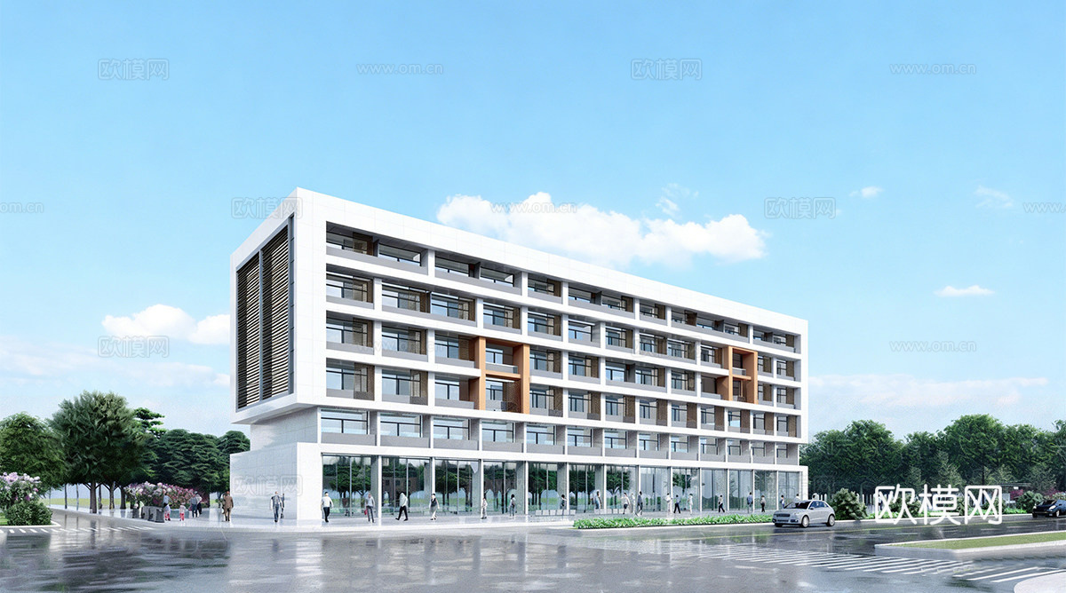 现代学校建筑 学校宿舍建筑 公寓建筑 人才公寓su模型