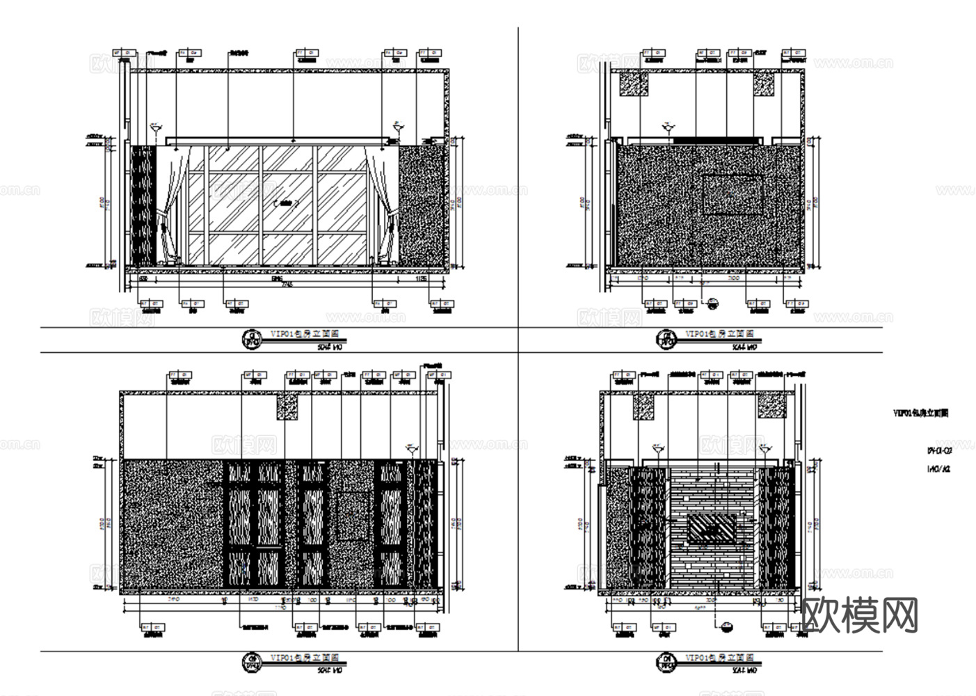 特色火锅店 串串香 饭店 旋转小火锅 自助火锅 铜火锅 清真cad施工图下载（渲染图7）
