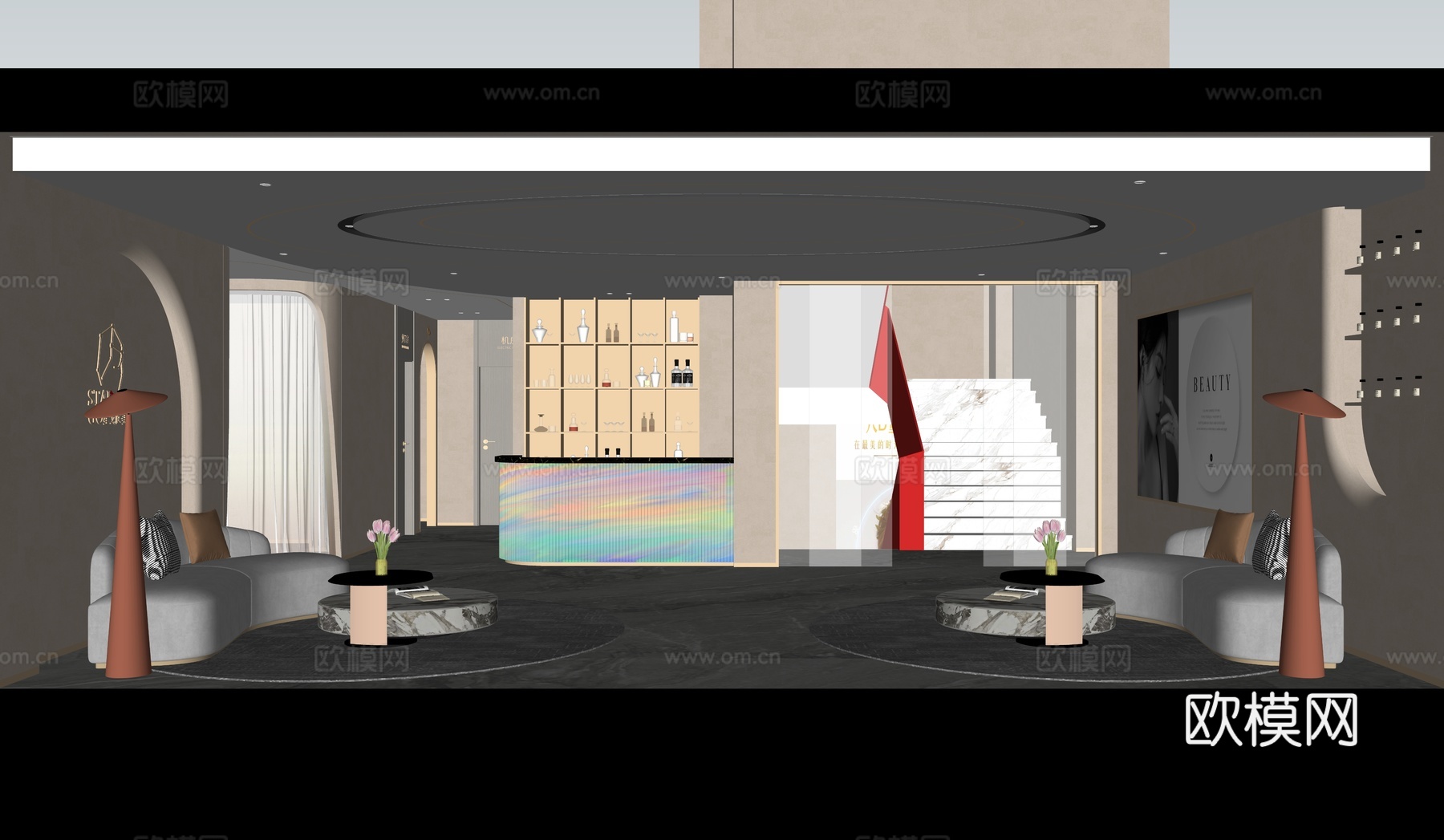 现代医疗美容机构  美容美发  月子中心  医美 生美su模型