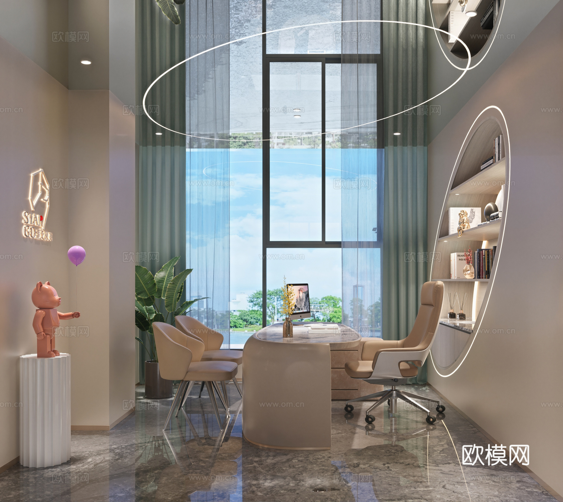 现代医疗美容机构  美容美发  月子中心  医美 生美su模型