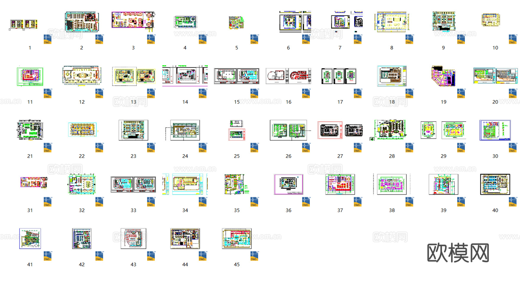 火锅店 铜火锅 自助火锅 清真火锅 餐饮空间cad施工图