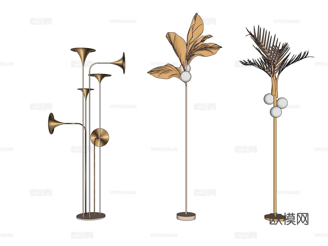 景观灯su模型
