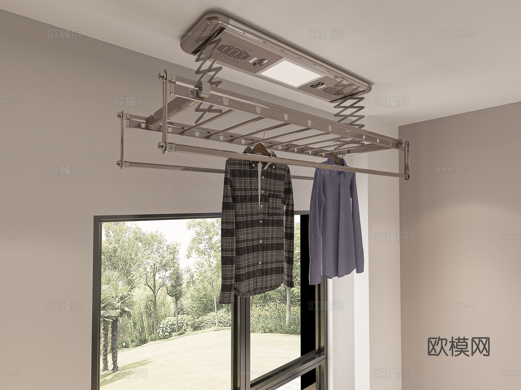 晾衣架 晾衣机3d模型