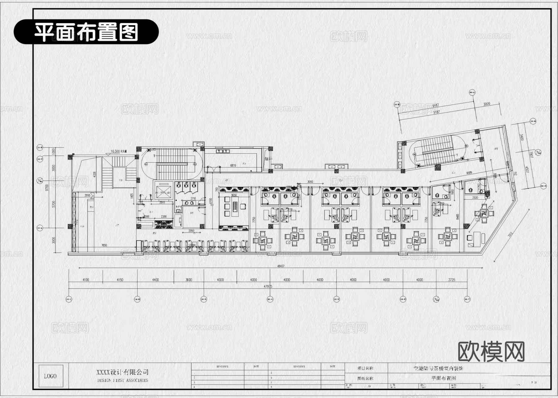 9套棋牌室麻将房麻将馆CAD施工图配效果图cad施工图