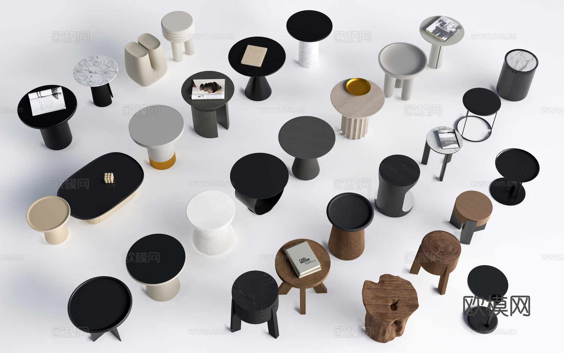 现代茶几 客厅茶几su模型