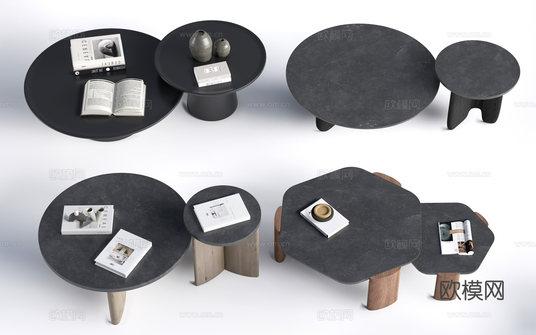 现代茶几 客厅茶几su模型