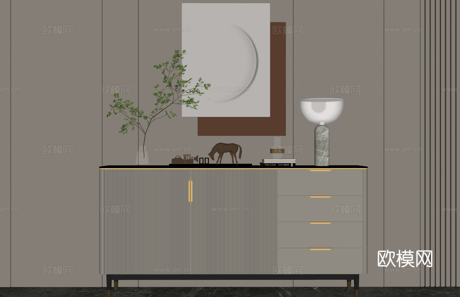 小物件 陈设饰品 小品 玩具 桌子 灯具su模型