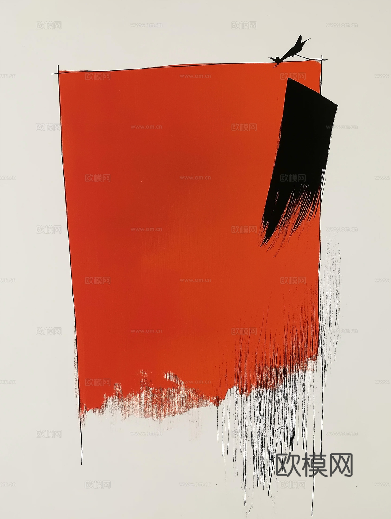 高清中式禅意抽象画