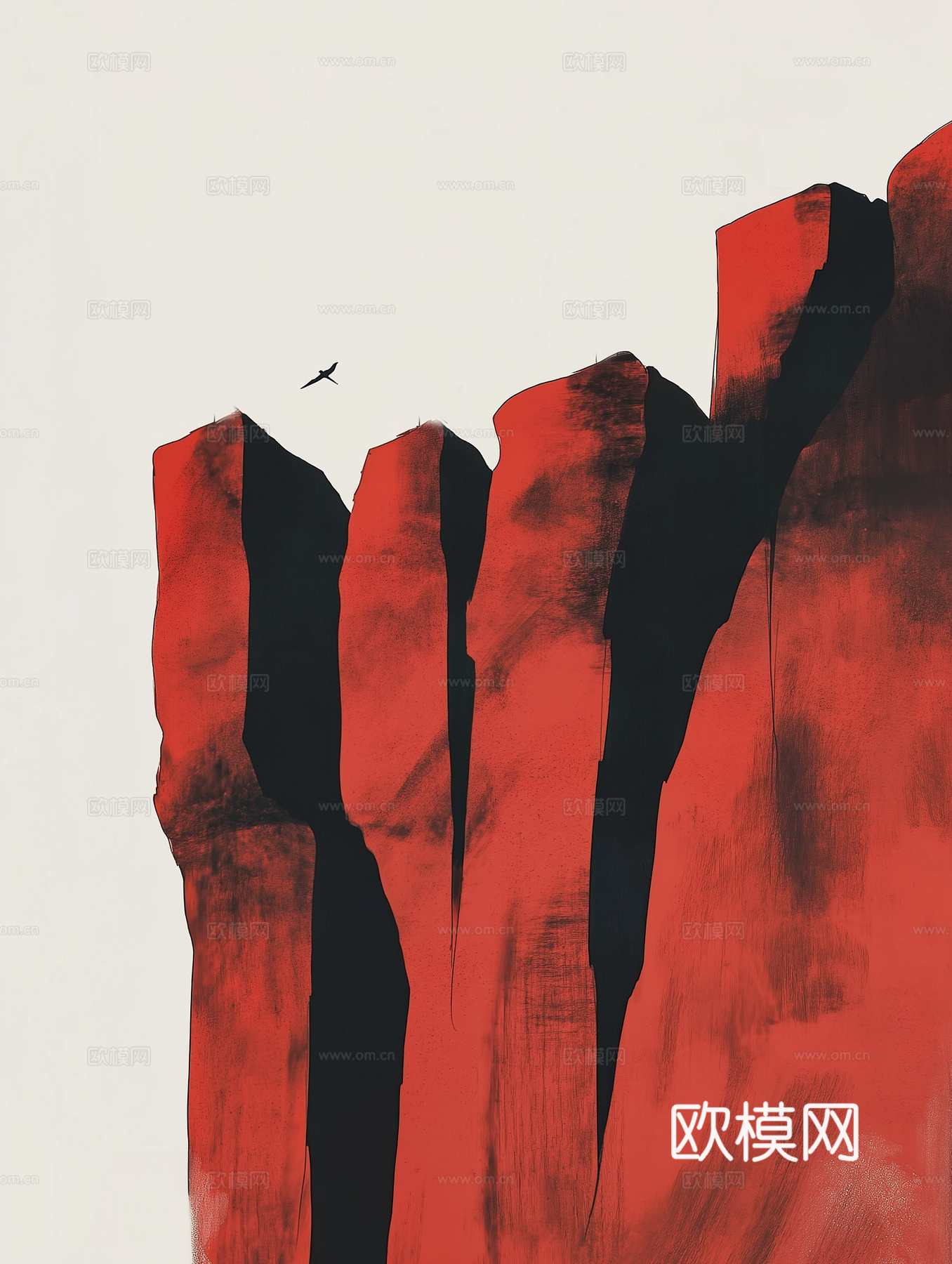 高清中式禅意抽象画