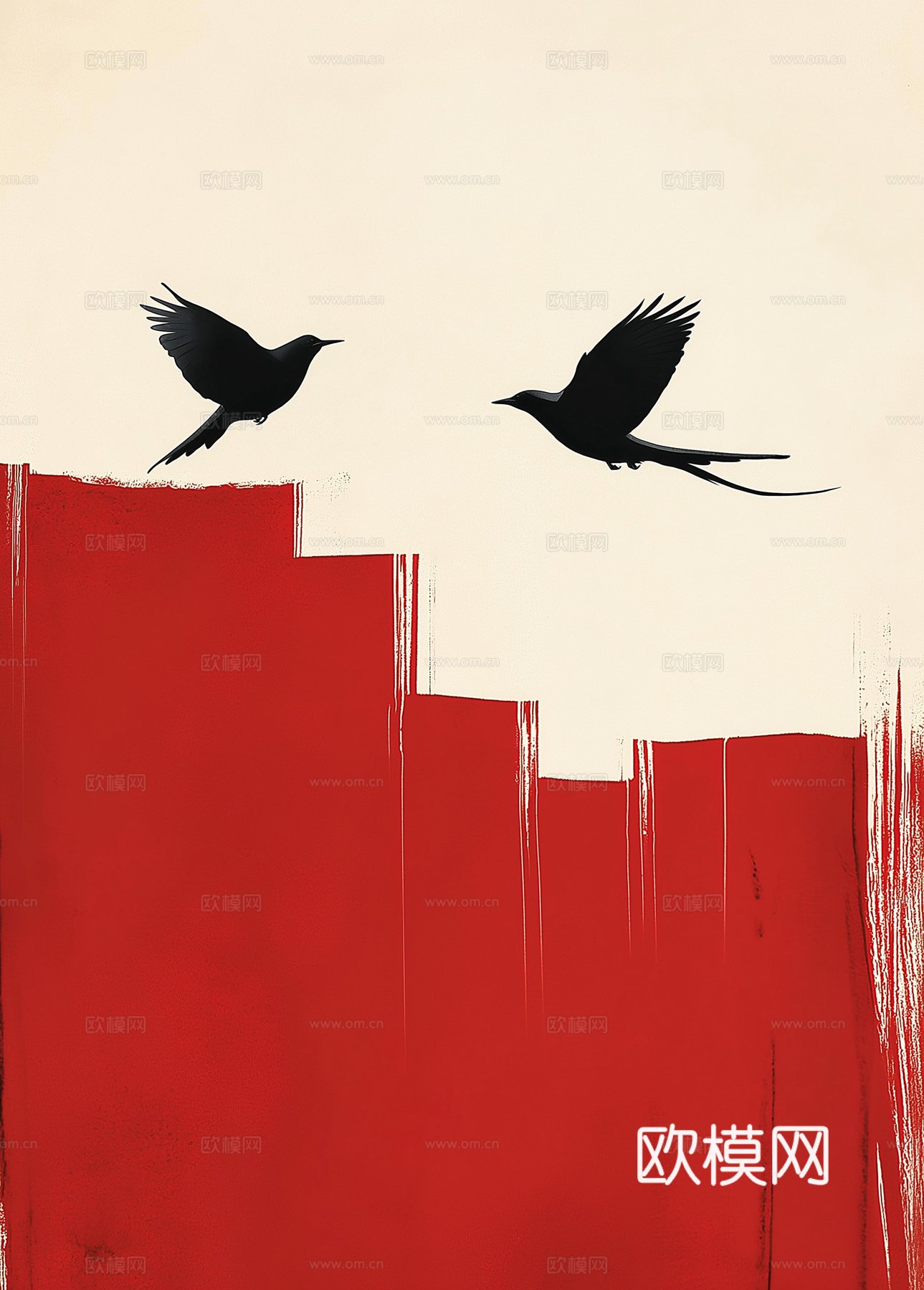 高清中式禅意抽象画