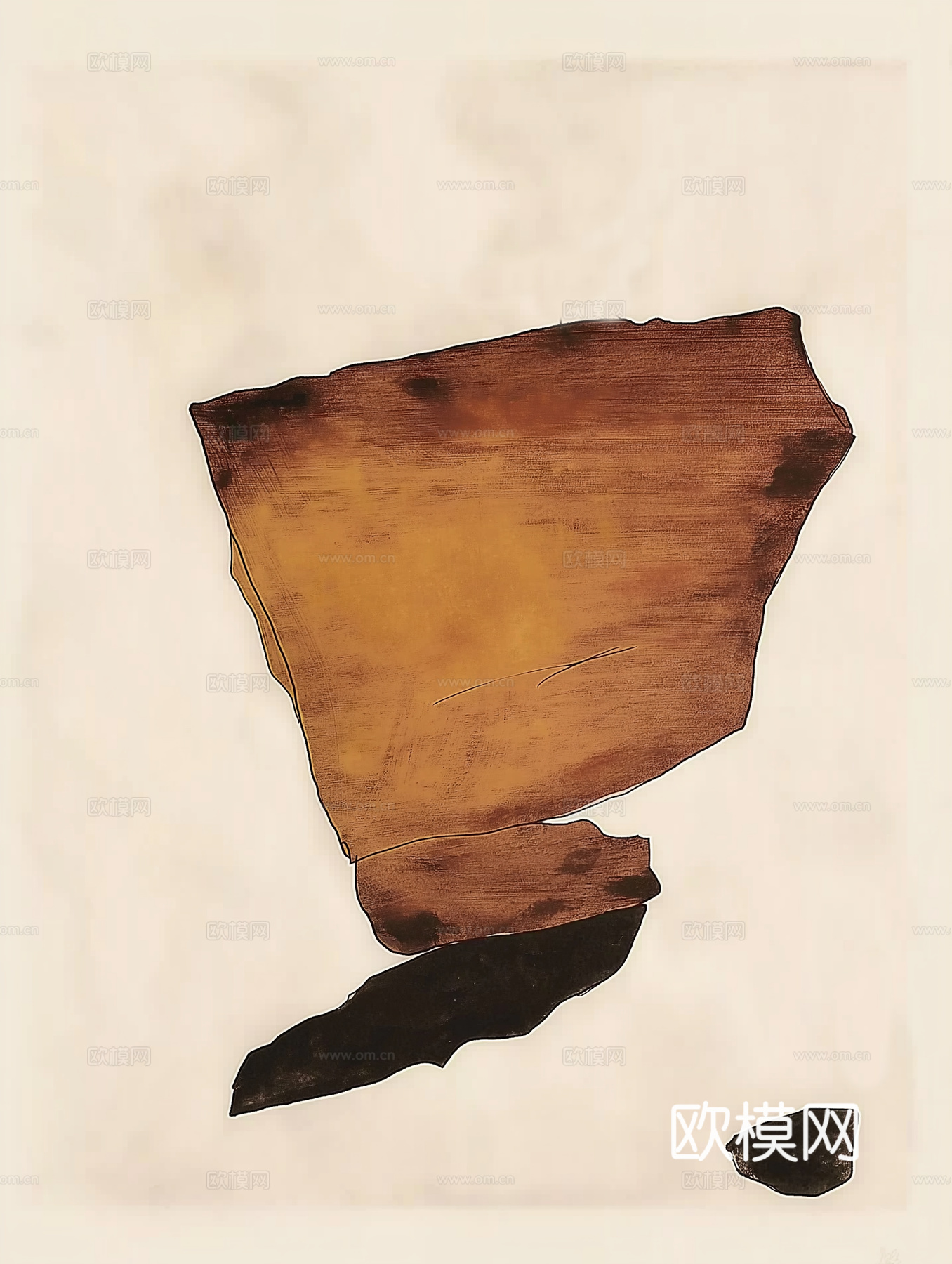 高清中式禅意抽象画