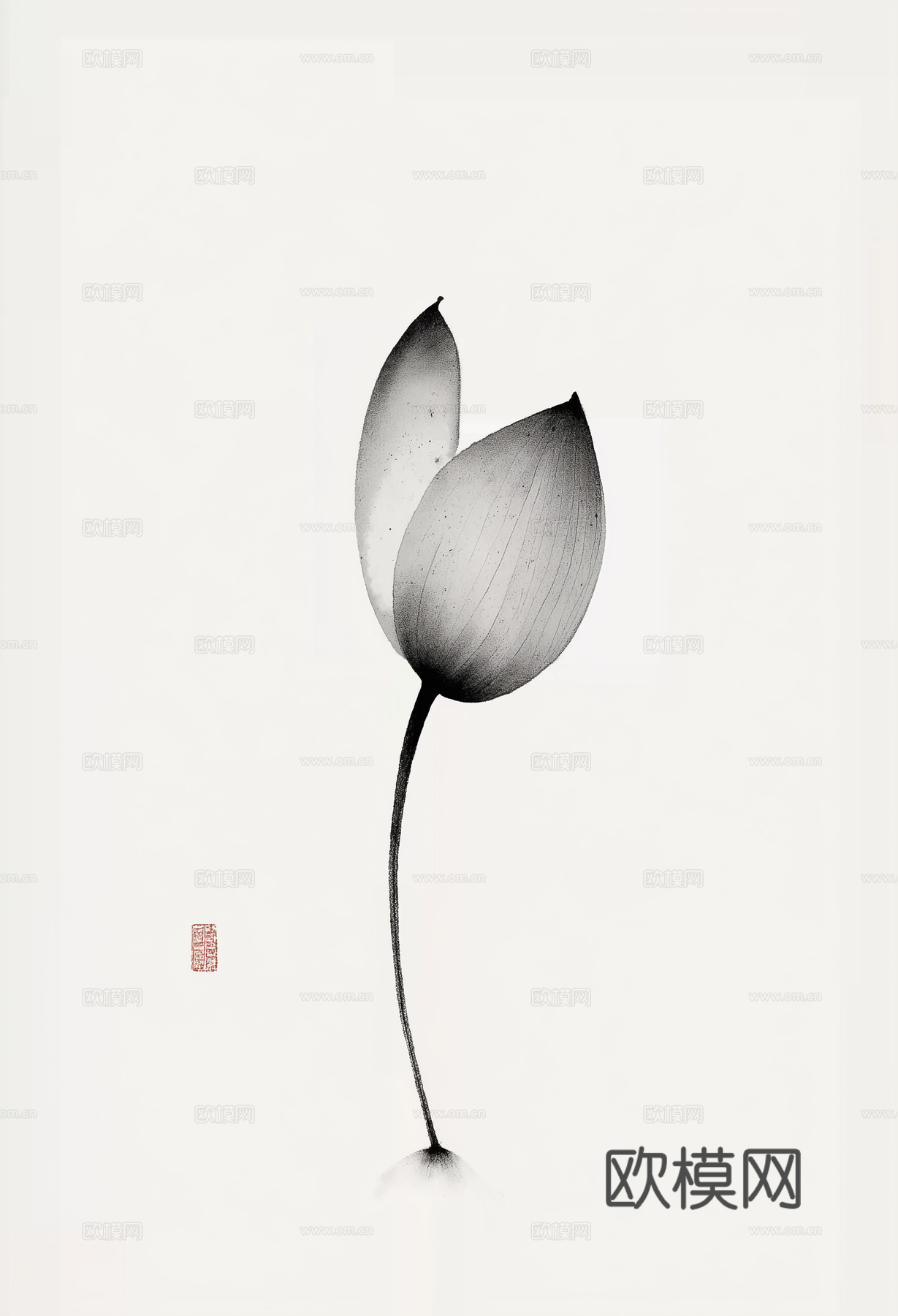 高清中式禅意水墨画