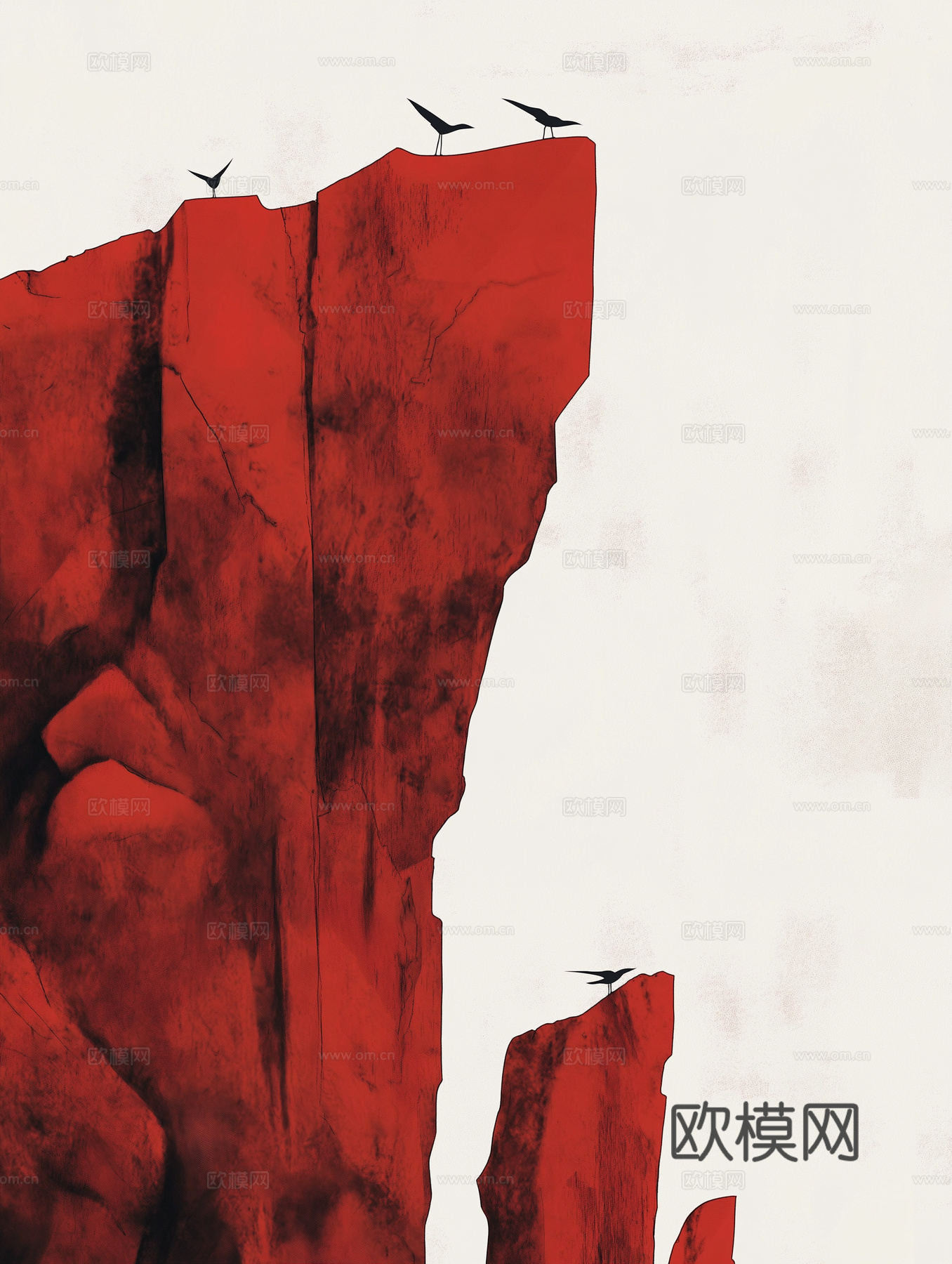 高清中式禅意抽象画