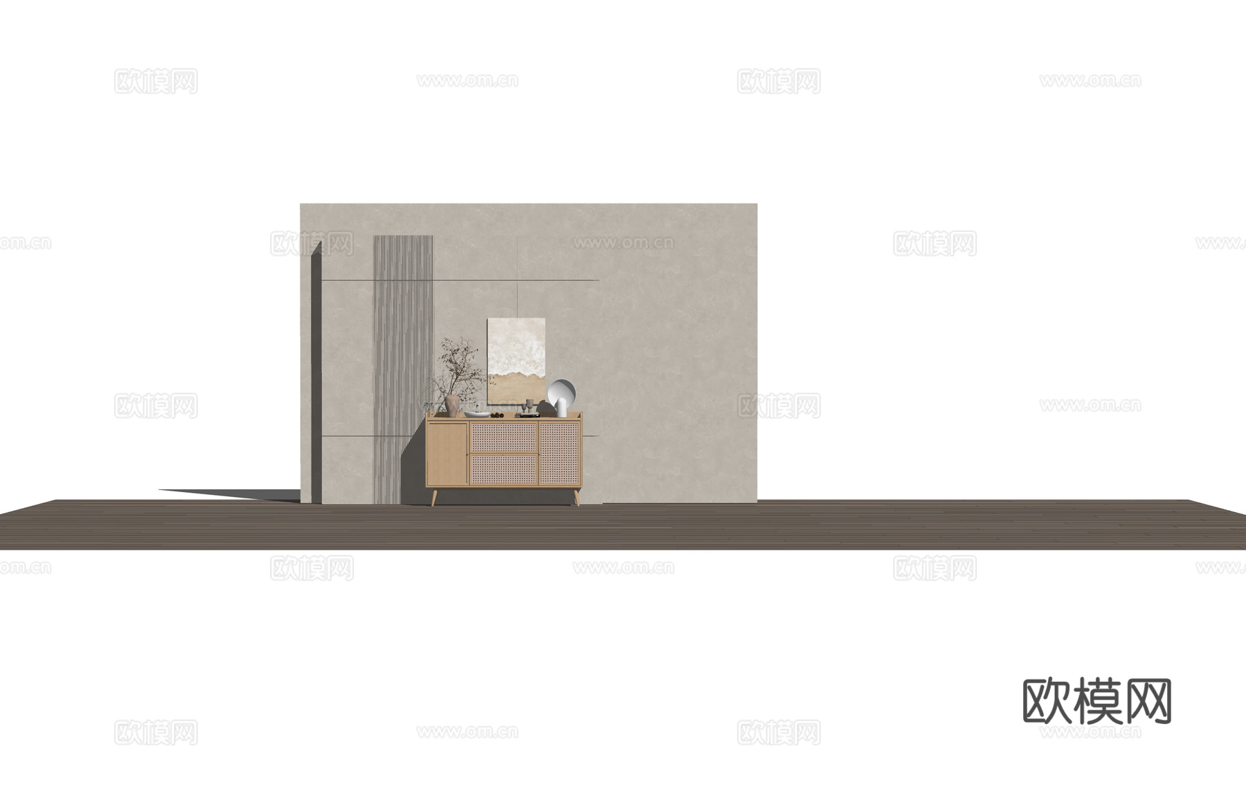 小品 灯具 桌子 装饰品su模型