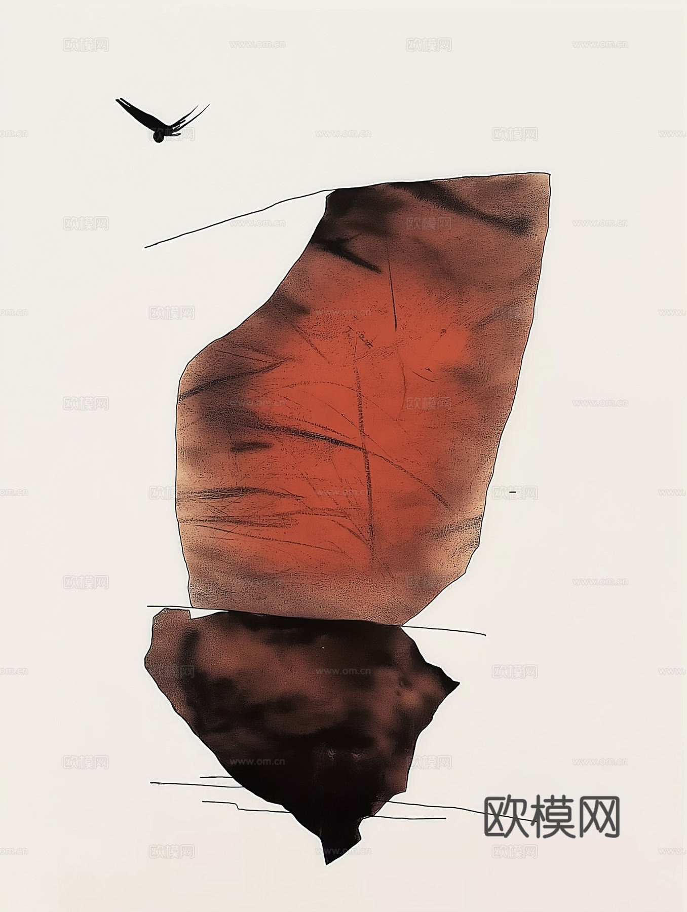 高清中式禅意抽象画