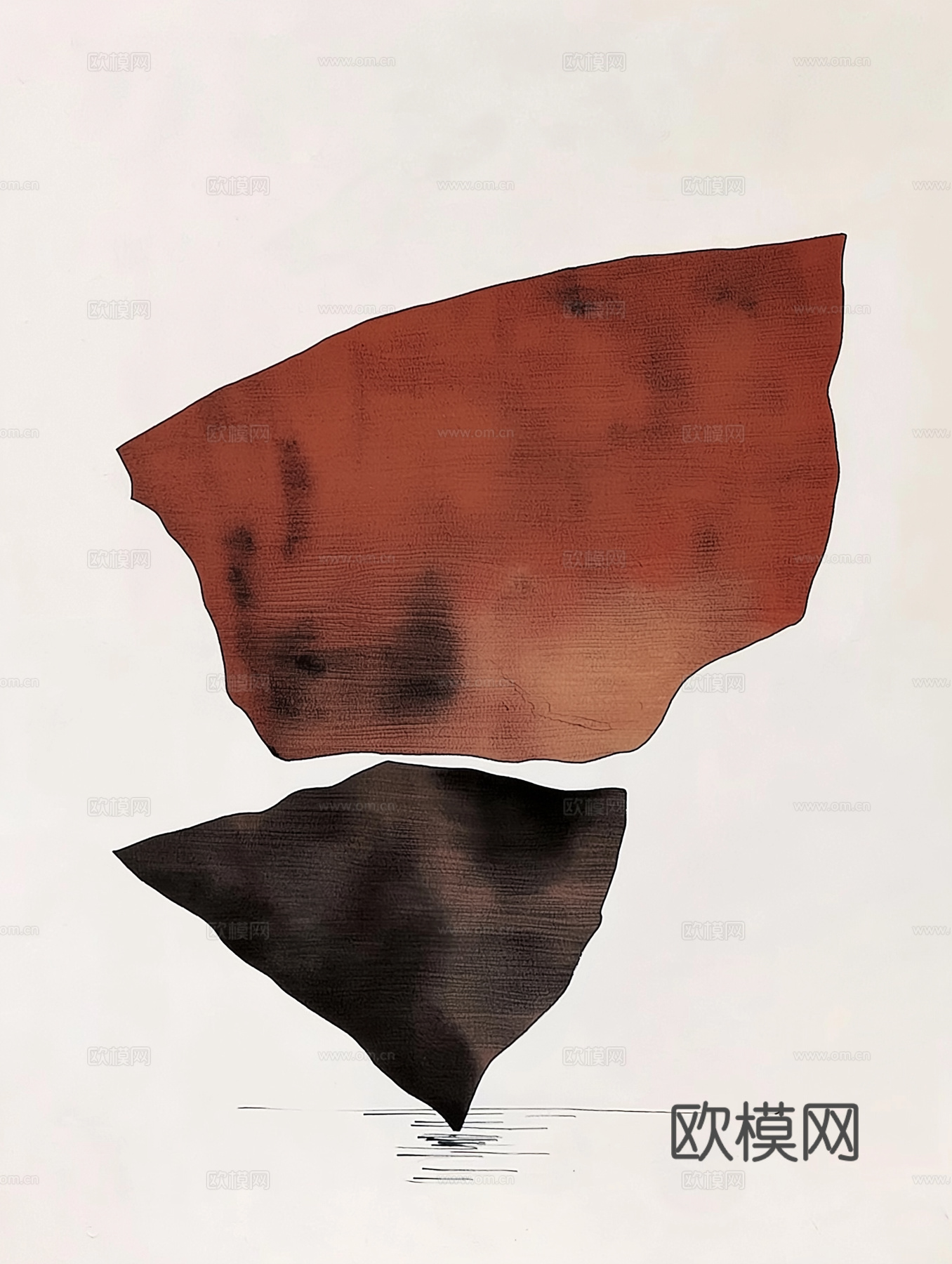 高清中式禅意抽象画