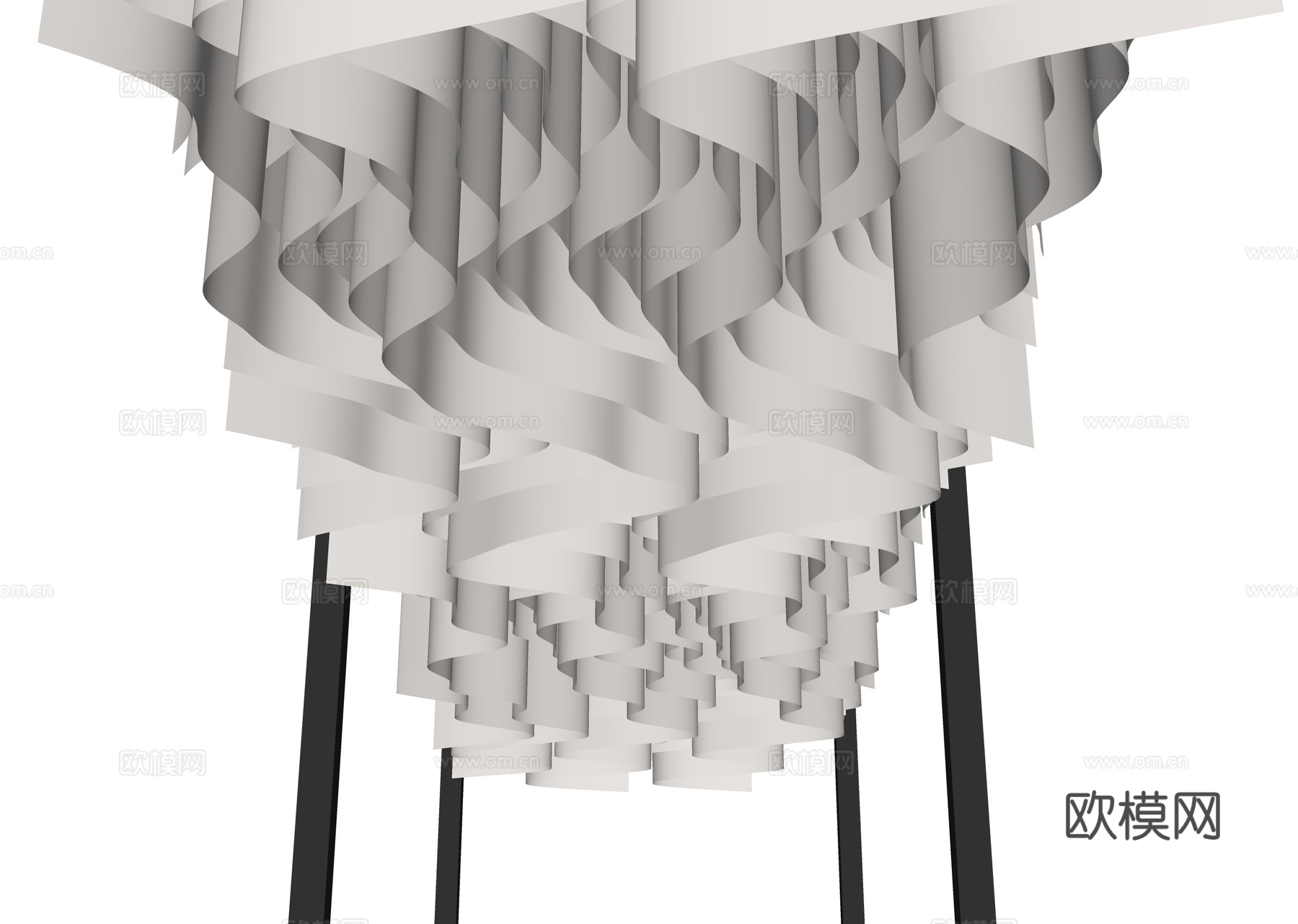 廊架 异形吊顶 纹理布吊顶 景观廊架 艺术廊架 异形廊架 纹su模型