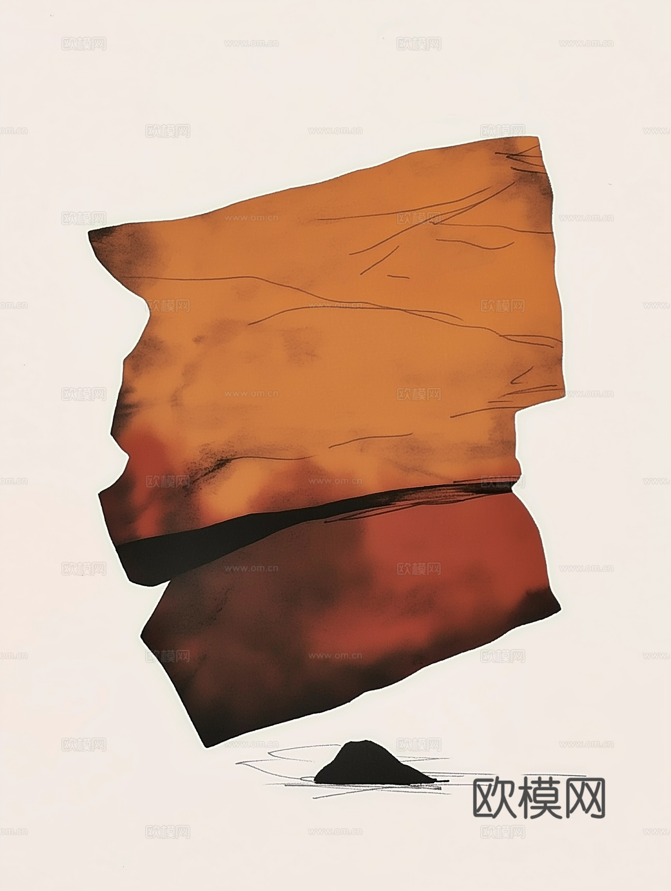 高清中式禅意抽象画