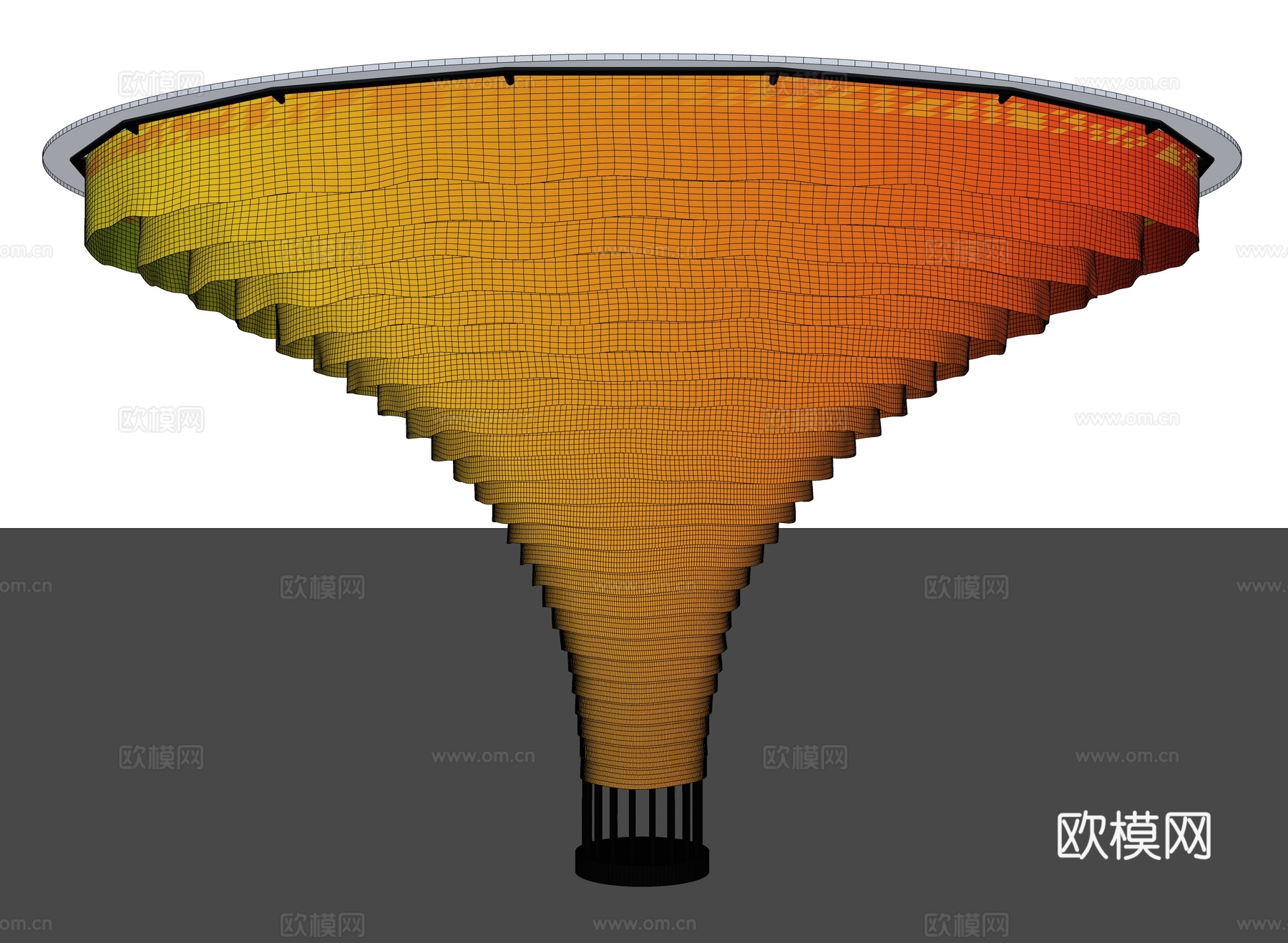 现代柱子 装饰柱子 圆形亭子 圆形柱子 工装柱子 异形柱子su模型