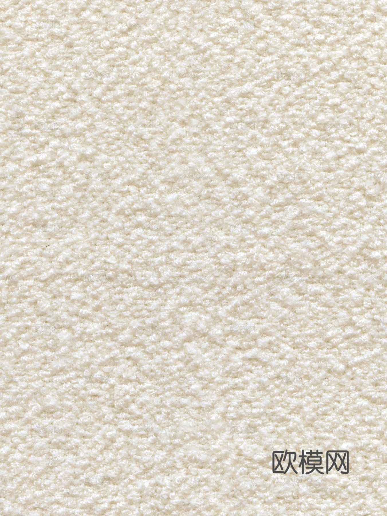 无缝米黄色羊羔绒毛呢