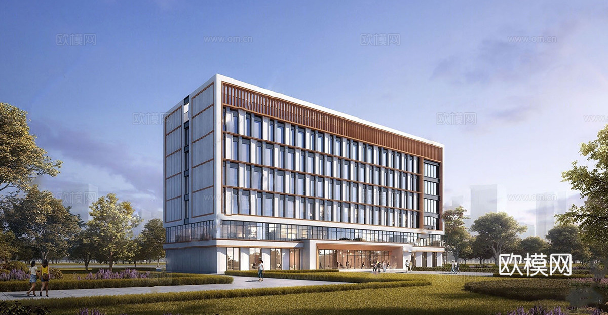 现代学校建筑 学校宿舍建筑 公寓建筑 人才公寓 教学楼su模型