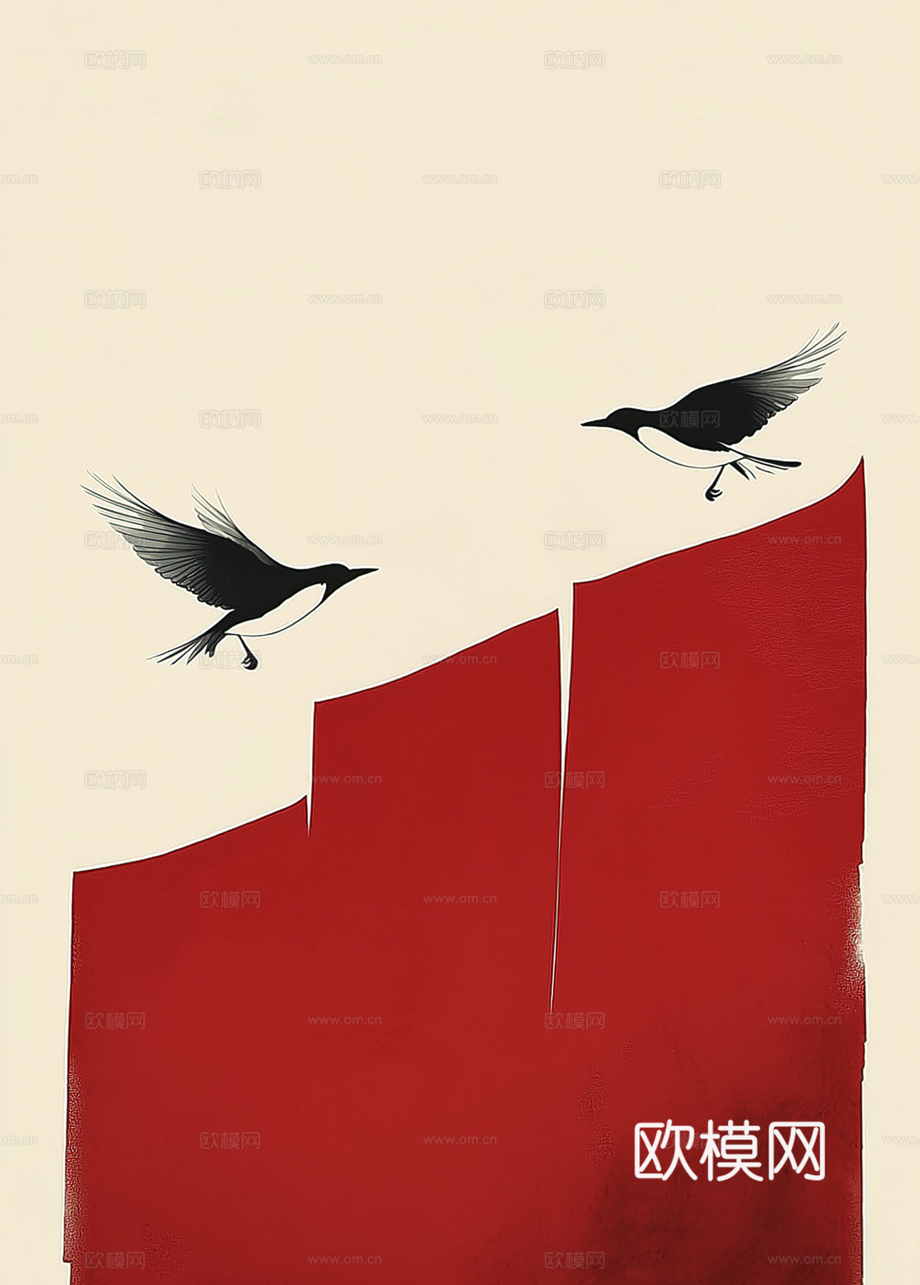 高清中式禅意抽象画