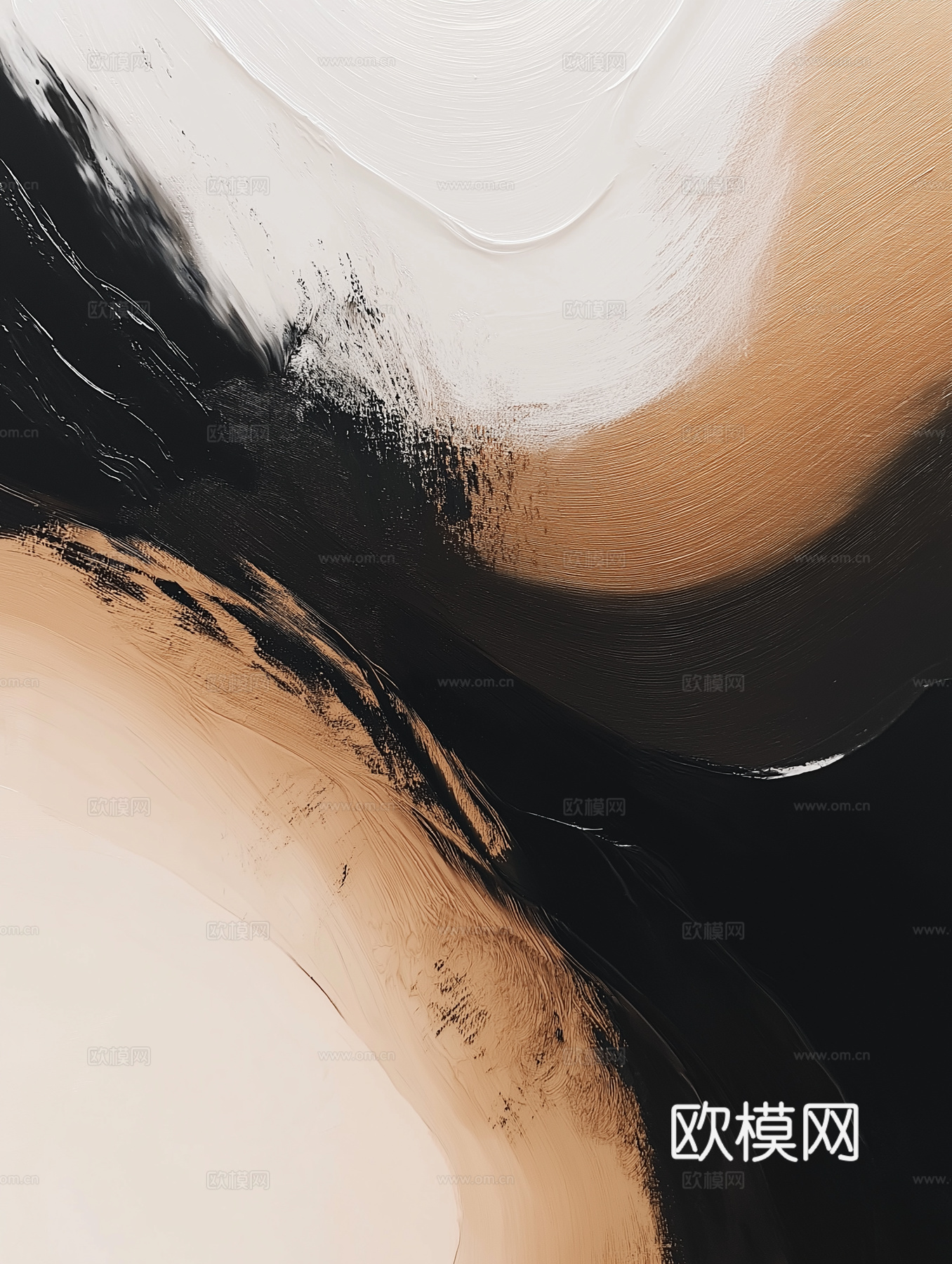 高清现代抽象油画