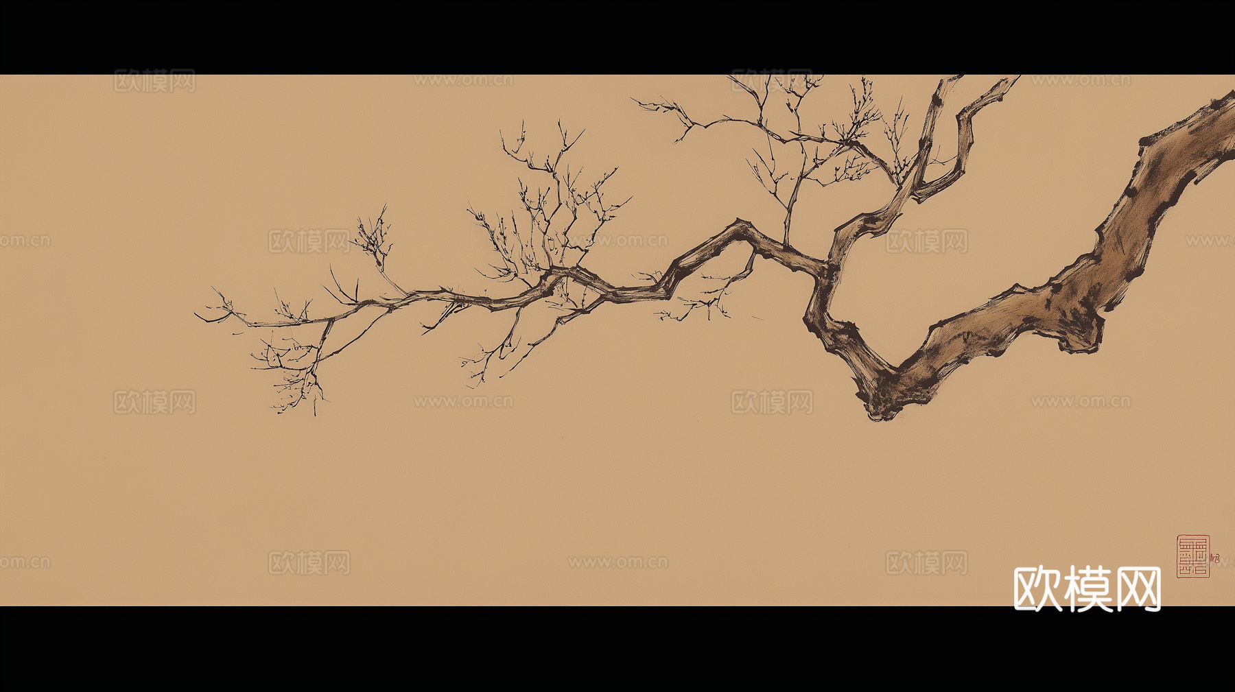 高清中式横幅画