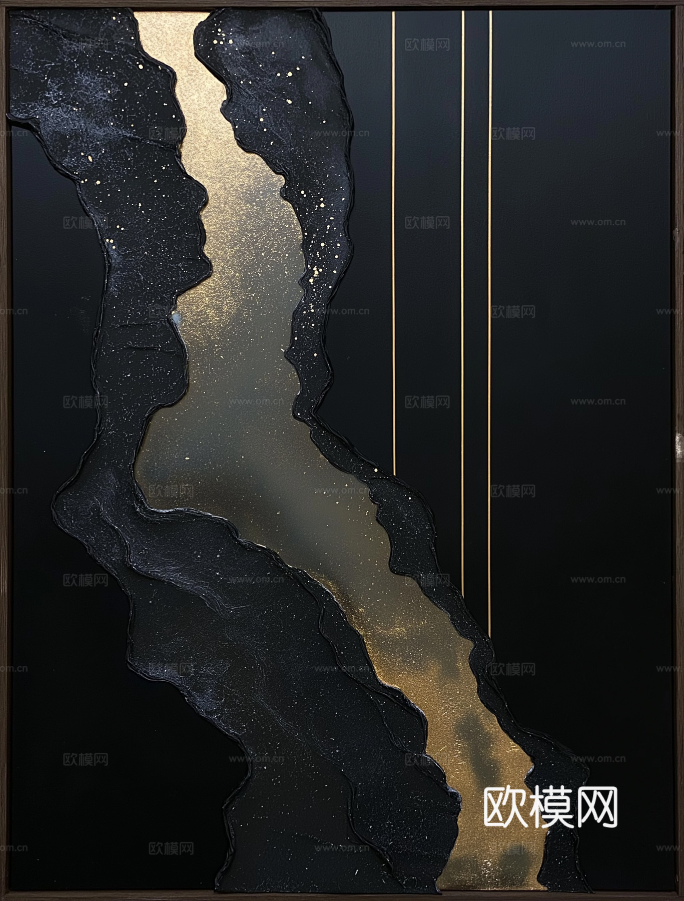 高清黑色现代简约画