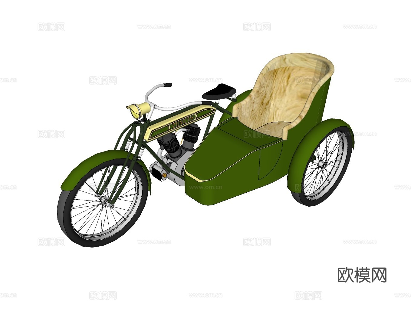 自行车su模型