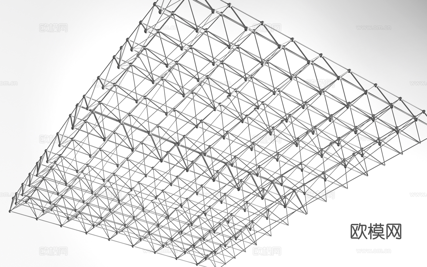 现代体育馆顶棚结构 体育馆钢结构顶棚 钢结构组合屋顶su模型