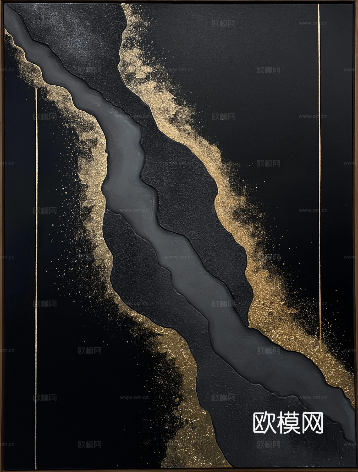 高清黑色现代简约画