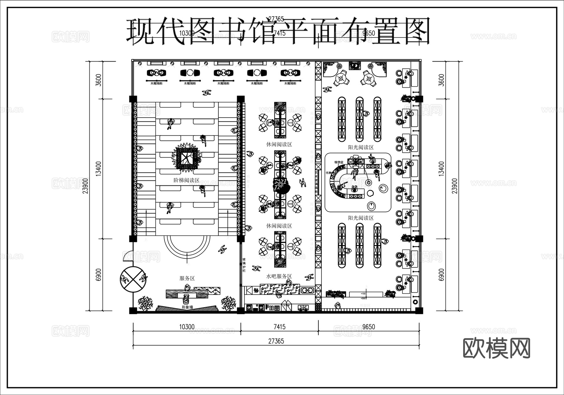 文创店平面布置图CADcad施工图