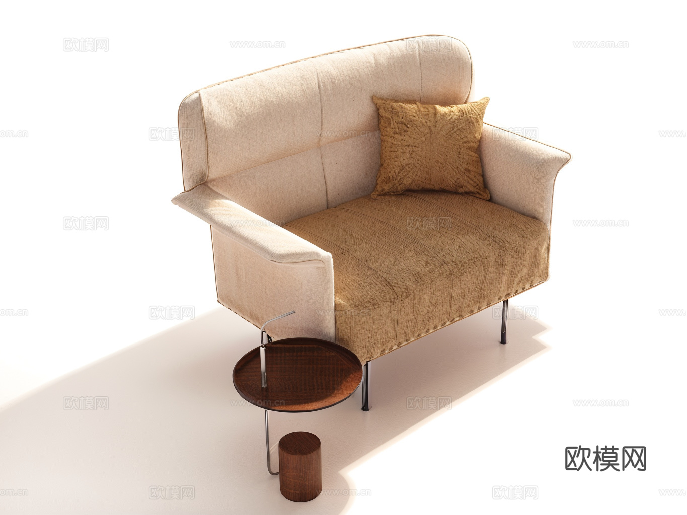 沙发茶几su模型