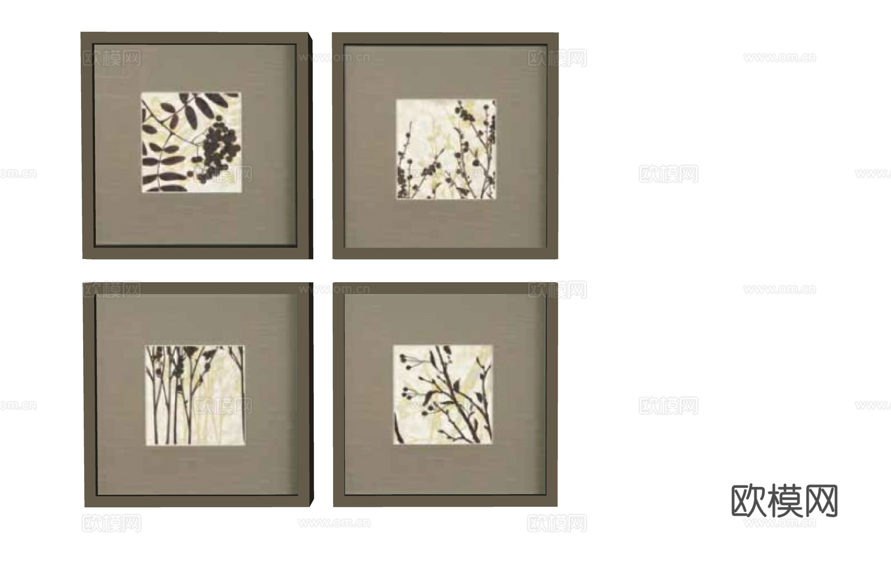 架子 小物件 饰品su模型