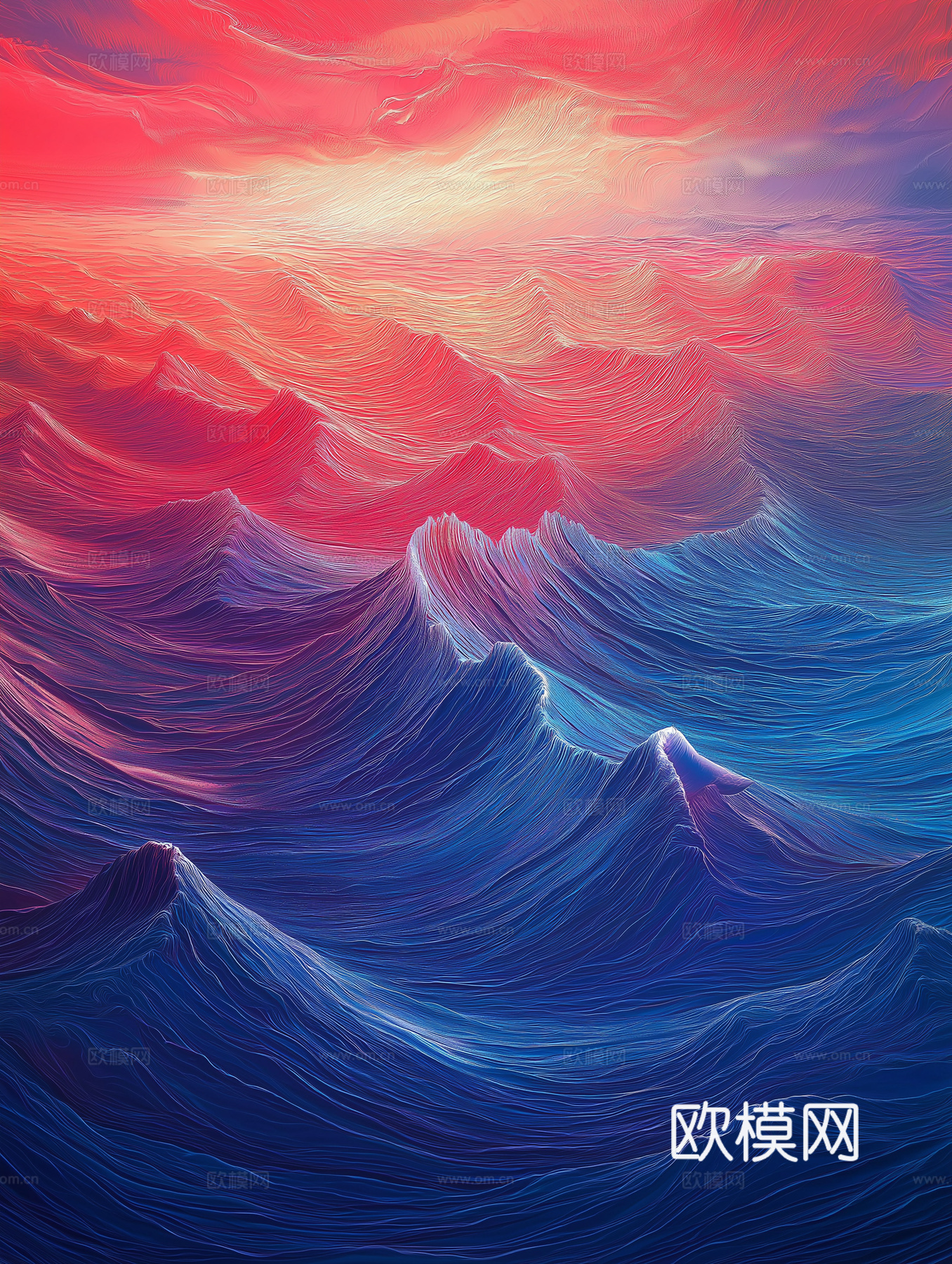 高清现代抽象油画