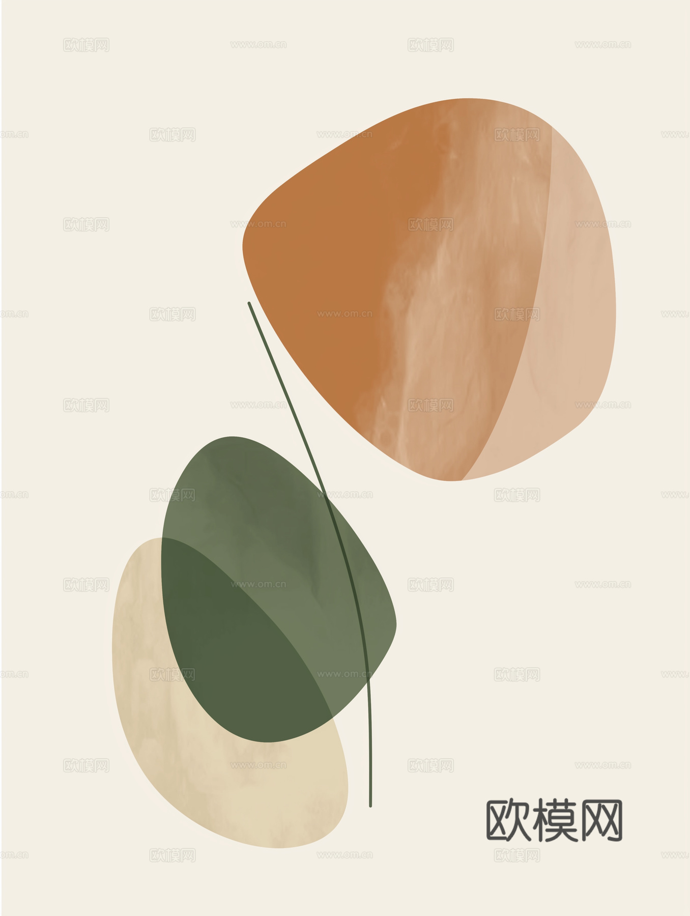 高清现代抽象油画