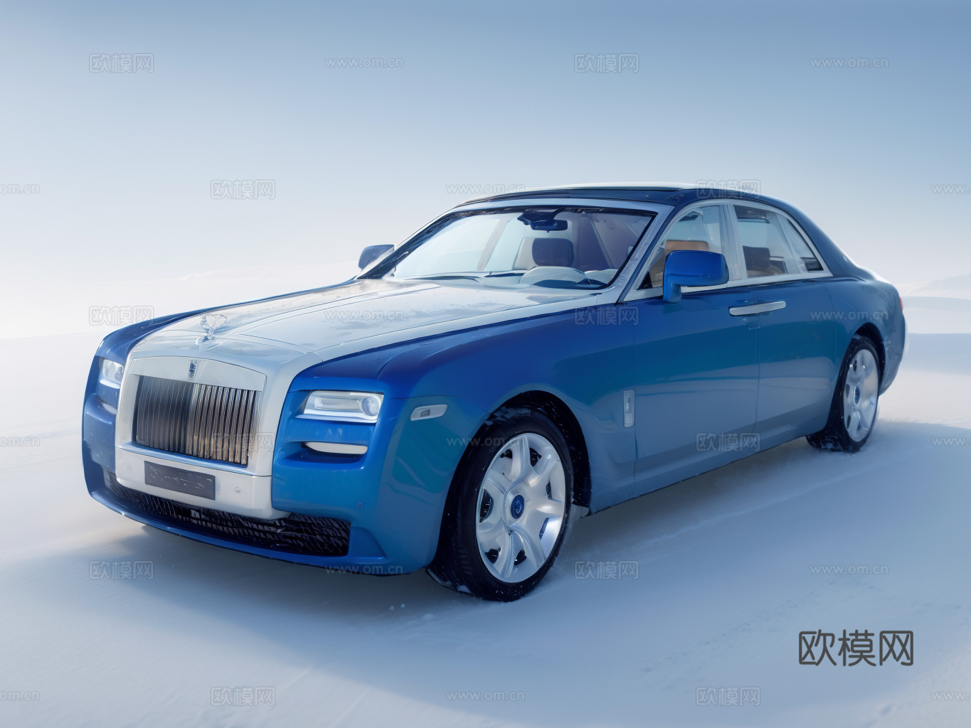 劳斯莱斯汽车su模型下载（渲染图1）