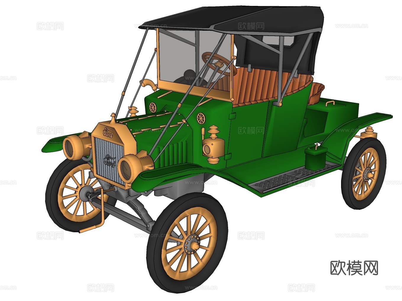 汽车su模型下载（渲染图2）