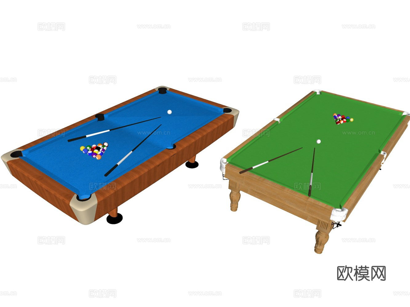 桌球su模型