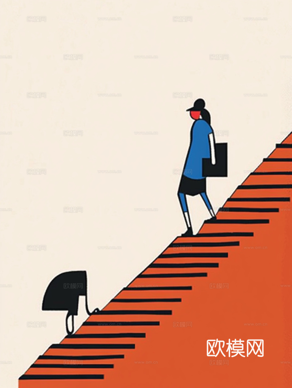 高清现代人物抽象油画