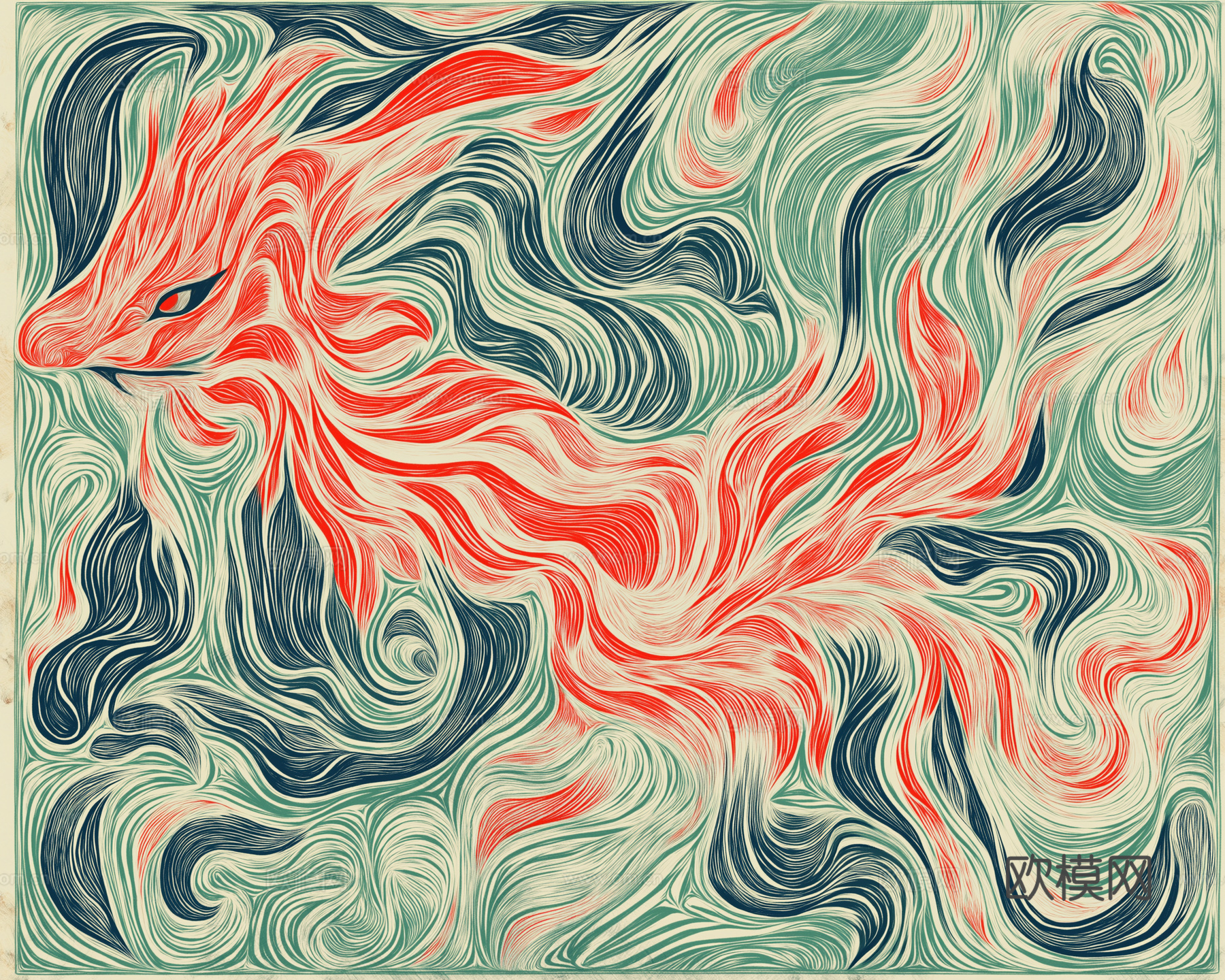 高清现代抽象画