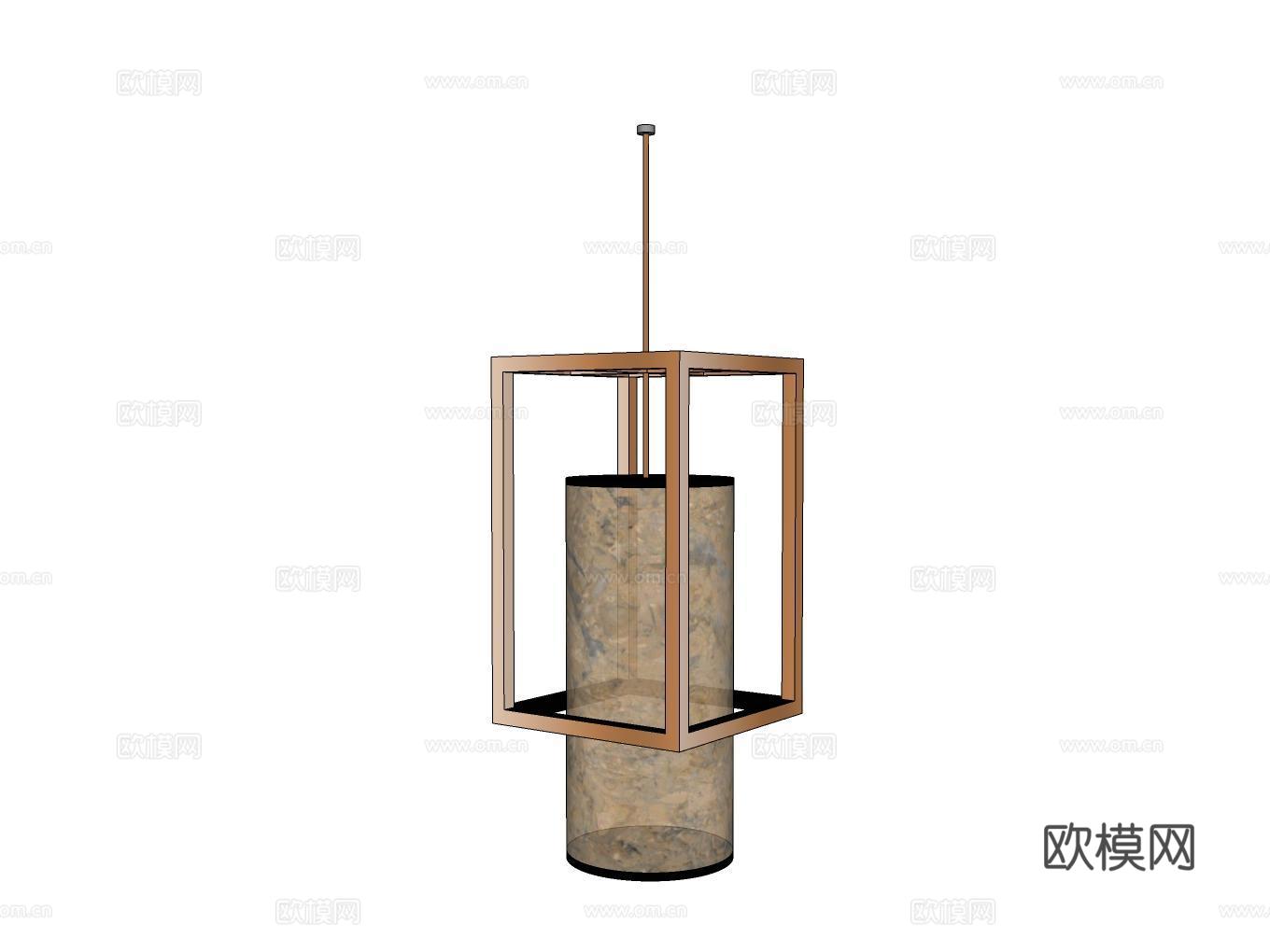吊灯su模型下载（渲染图2）