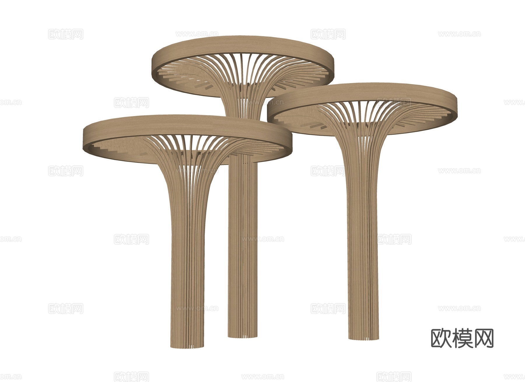 现代柱子 随机柱子 随机木条柱子 异形柱子 装饰柱子 展厅柱su模型