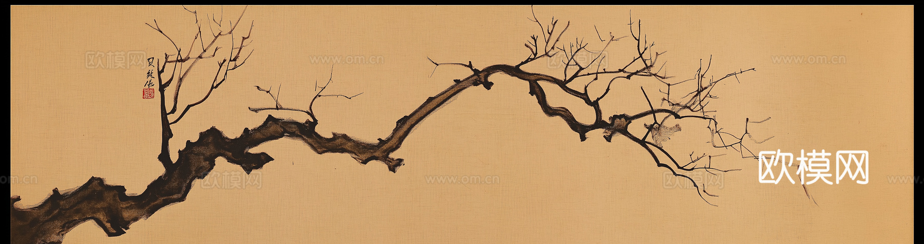 高清中式横幅画