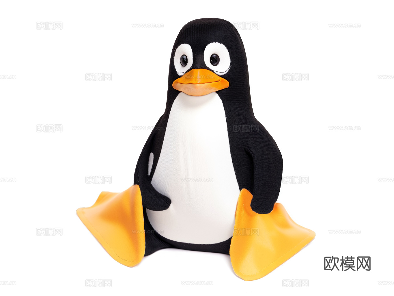 企鹅摆件su模型