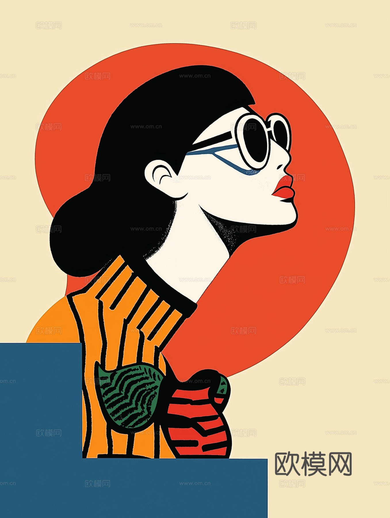 高清现代抽象油画